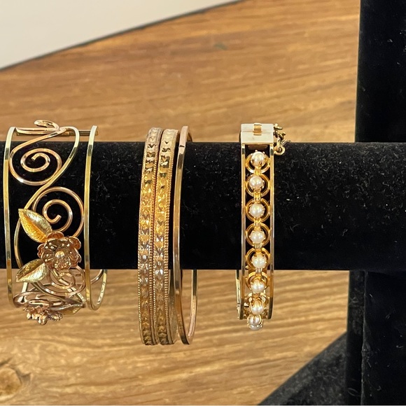 Great retro bangles/bracelets for layering & statement pieces. $20 for all - Picture 3 of 3